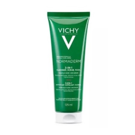 Vichy Normaderm 3 em 1 exfoliante + limpeza + máscara 125ml