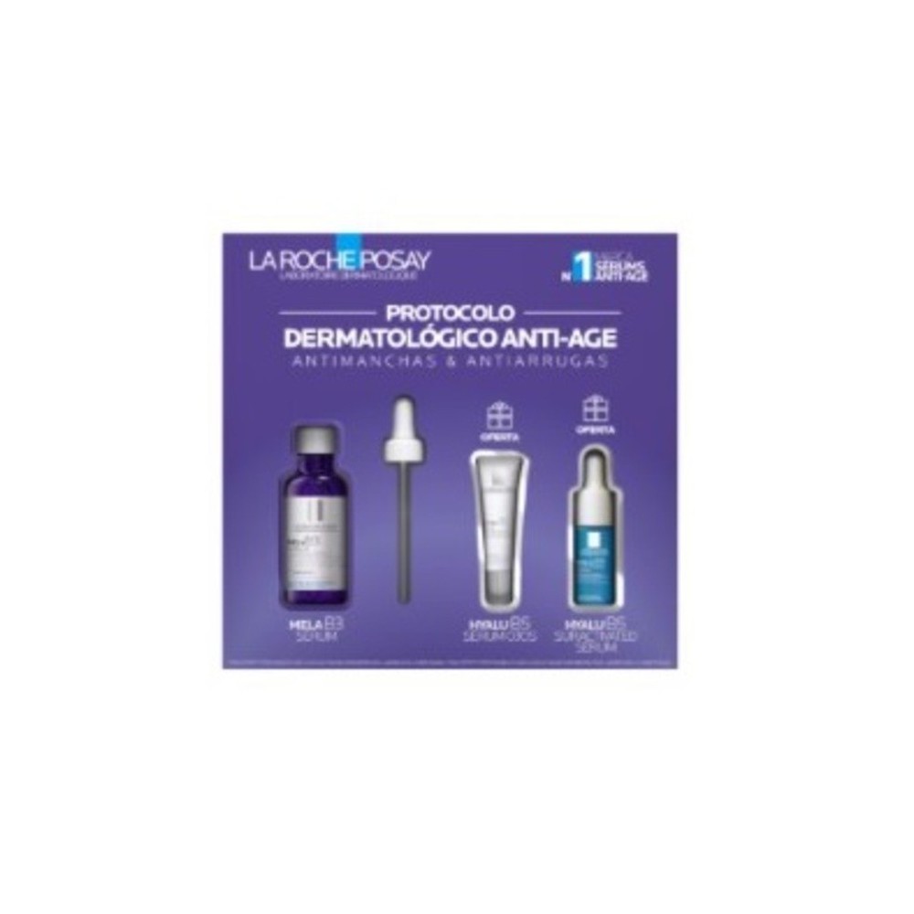 La Roche Posay Coffret Mela B3 Sérum 30ml + Hyalu B5 Sérum Olhos 5ml + Hyalu B5 Superactivado Sérum 10ml