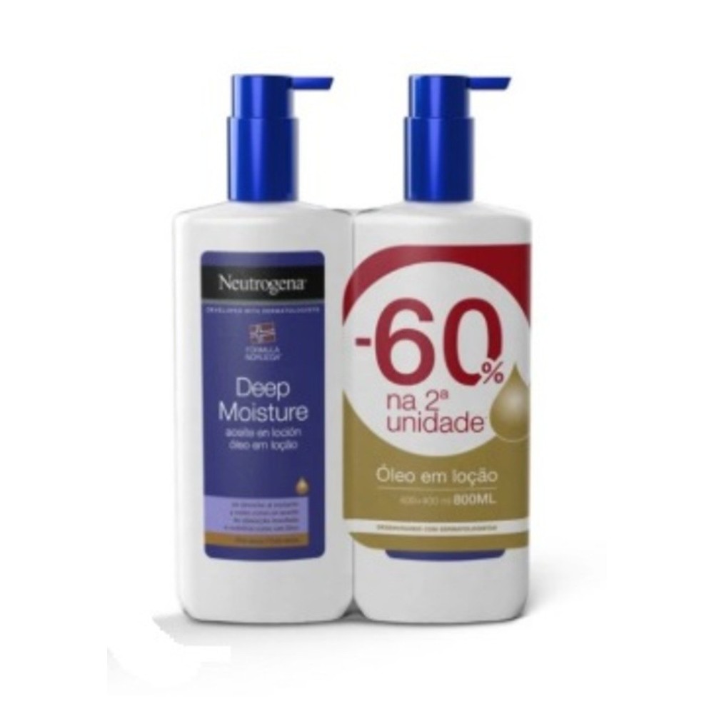 Neutrogena Hidratação Profunda Óleo em Loção 400ml x 2 (60% desconto na 2ª unidade)
