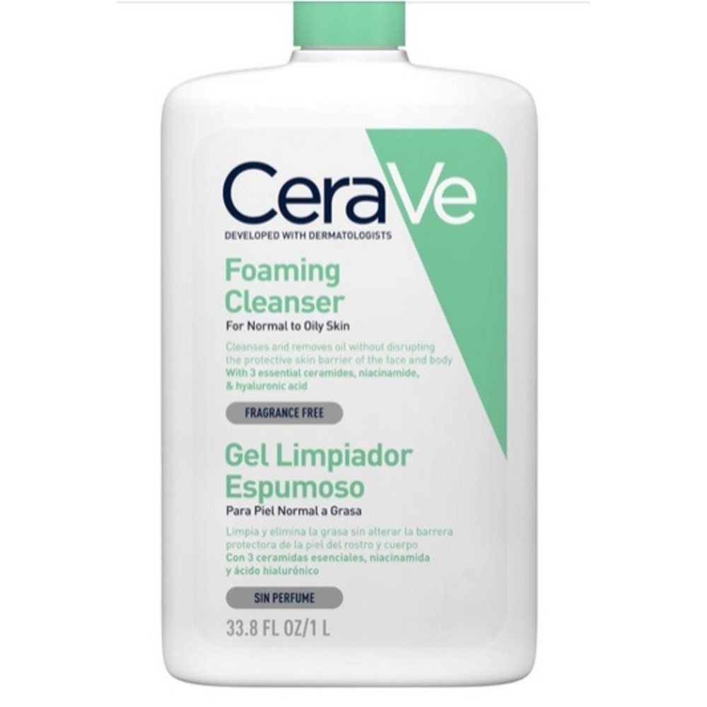 Cerave Gel Espuma de Limpeza - Pele Mista e Oleosa 1000 ml