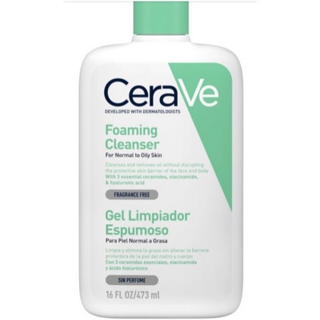 Cerave Gel Espuma de Limpeza Pele Normal a Oleosa 473 ml