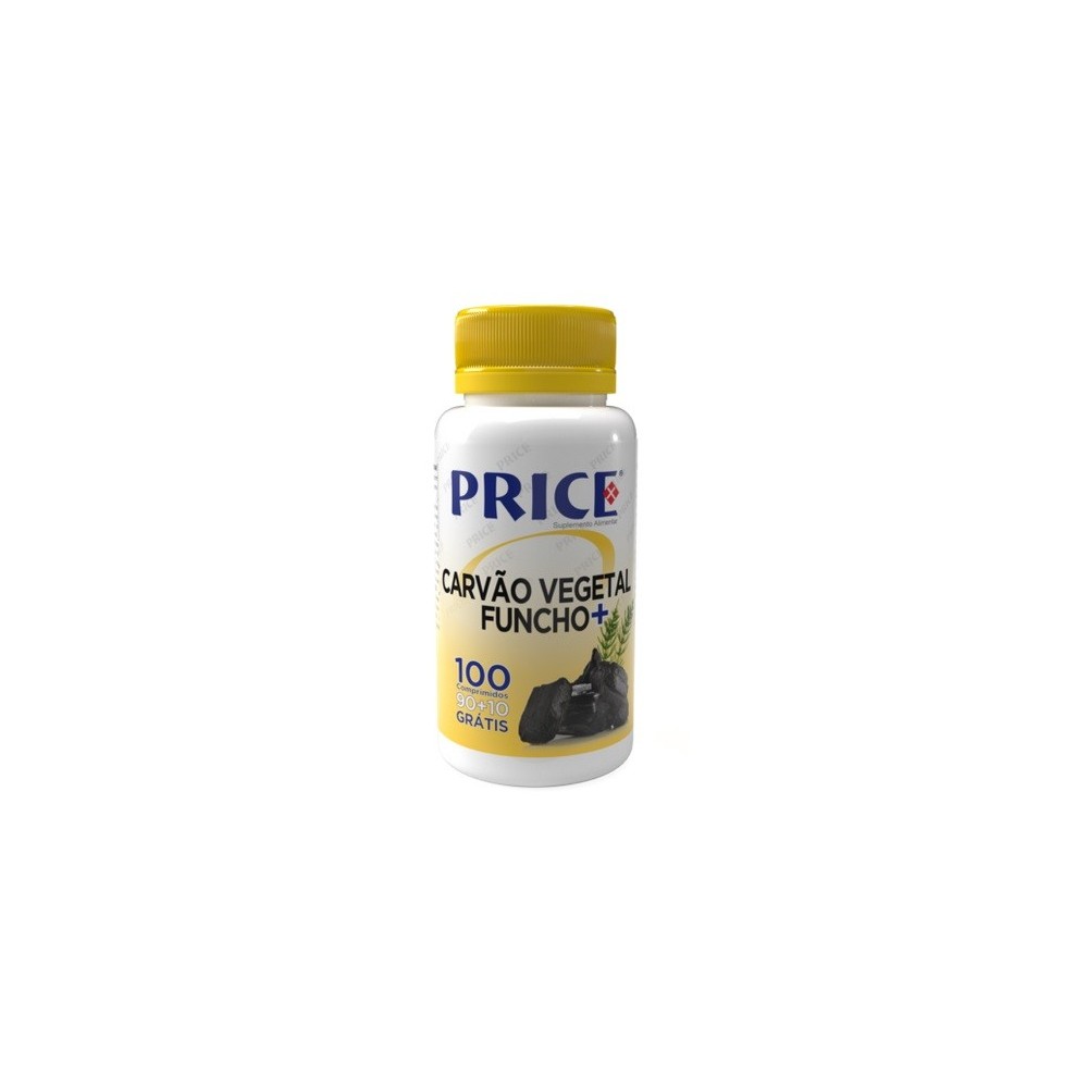 Price Carvão Vegetal + Funcho 450mg/dd - 100 comprimidos