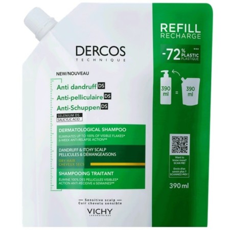 Vichy Dercos Anti-Caspa DS Champo Cabelos Secos Recarga 400ml