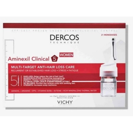 Vichy Dercos Aminexil Clinical 5 para Mulher - 21 monodoses