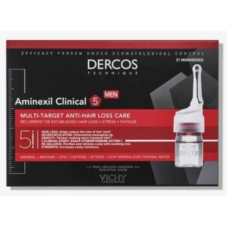 Vichy Dercos Aminexil Clinical 5 para Homem - 21 monodoses