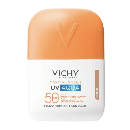 Vichy capital soleil UV Aqua fluido hidratante cor média 50+ 50ml