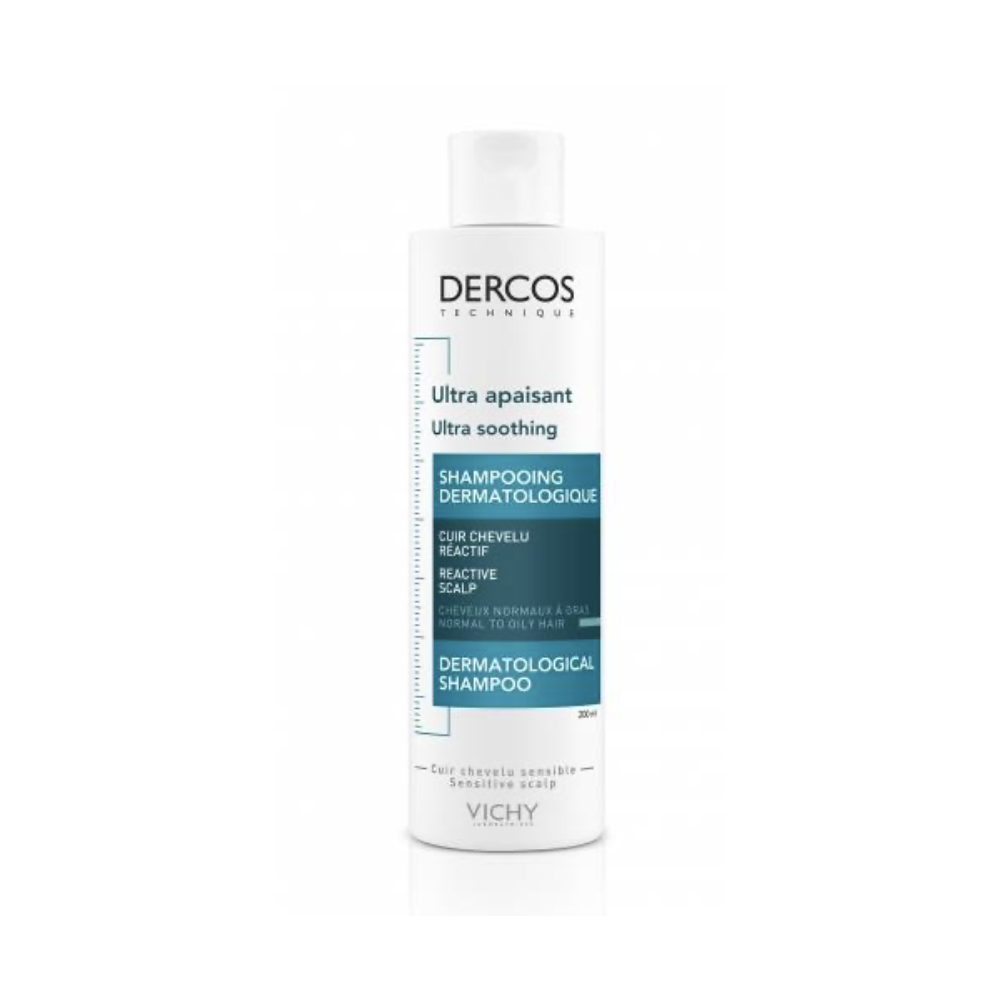 Vichy Dercos Ultra Apaziguante Champo Couro Cabeludo Sensivel e Reactivo Cabelo Normal/Oleoso 200ml
