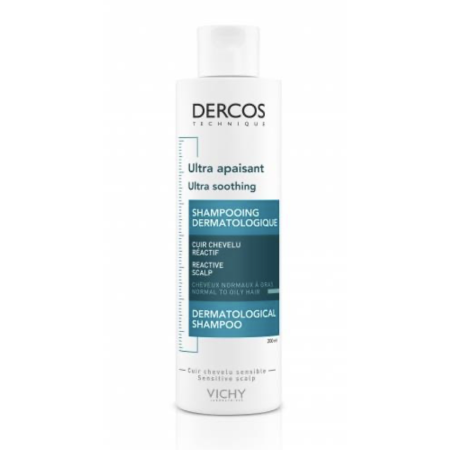 Vichy Dercos Ultra Apaziguante Champo Couro Cabeludo Sensivel e Reactivo Cabelo Normal/Oleoso 200ml