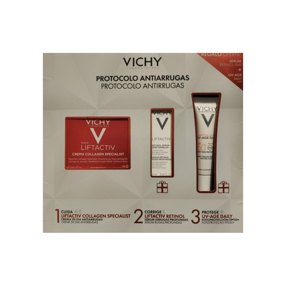 Vichy Coffret Liftactiv Colagénio Protocolo Anti-Rugas