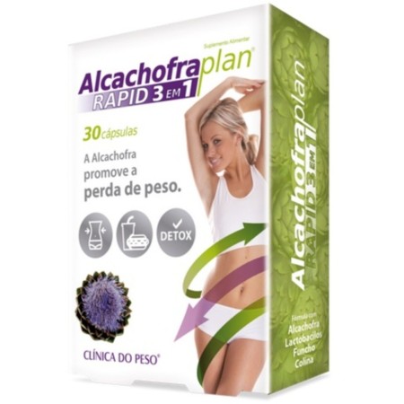 Fharmonat Alcachofra Plan Rapid 3 em 1 - 30 cápsulas