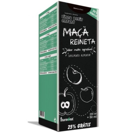 Maça Reineta xarope 200ml + 50 ml grátis