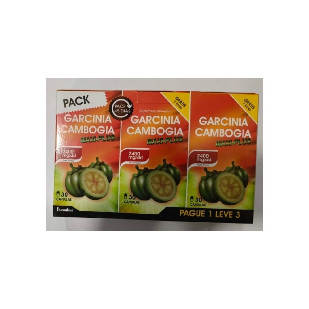 Fharmonat Garcinia Canbogia Pack Pague 1 Leve 3 - 3 x 30 caps
