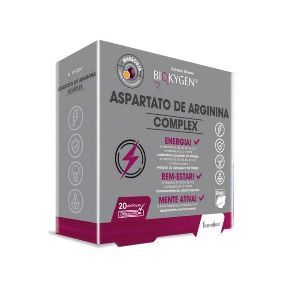 Biokygen Complexo de Aspartato de Arginina  20 ampolas