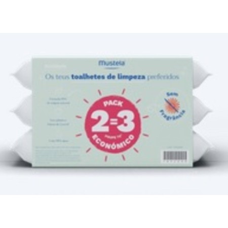 Mustela Toalhetes de Limpeza de Agua sem Perfume