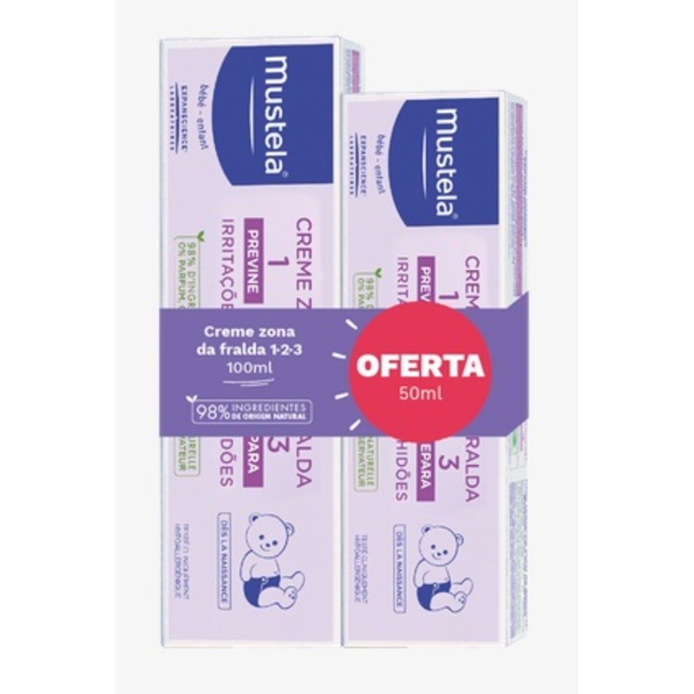 Mustela Creme Zona da Fralda 1,2,3 100ml + 50ml