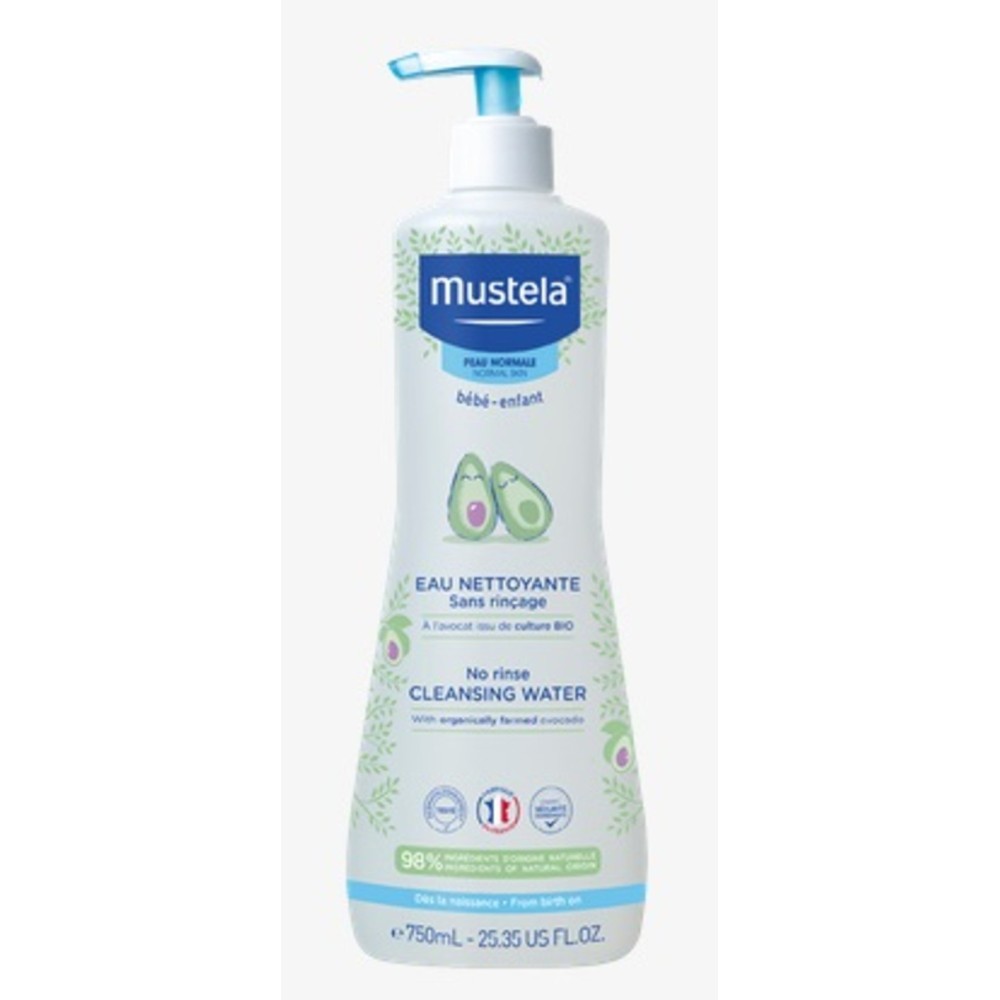 Mustela Àgua de Limpeza sem Enchaguamento Peles Normais 750 ml