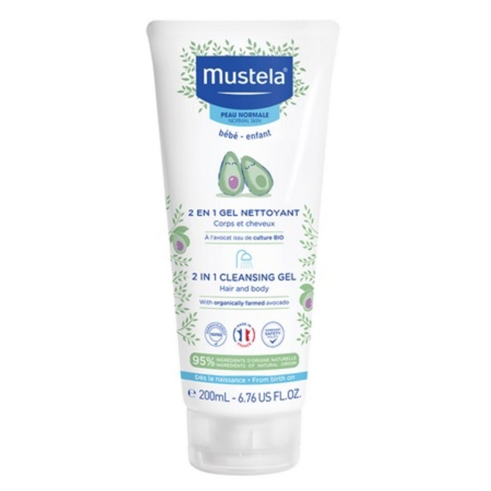 Mustela Gel de Limpeza 2 em 1 Corpo e Cabelo 200 ml