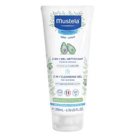 Mustela Gel de Limpeza 2 em 1 Corpo e Cabelo 200 ml