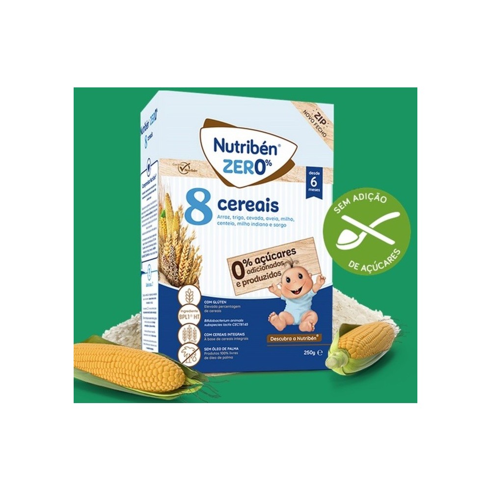 Nutriben Papa 8 cereais 0% - 6 meses
