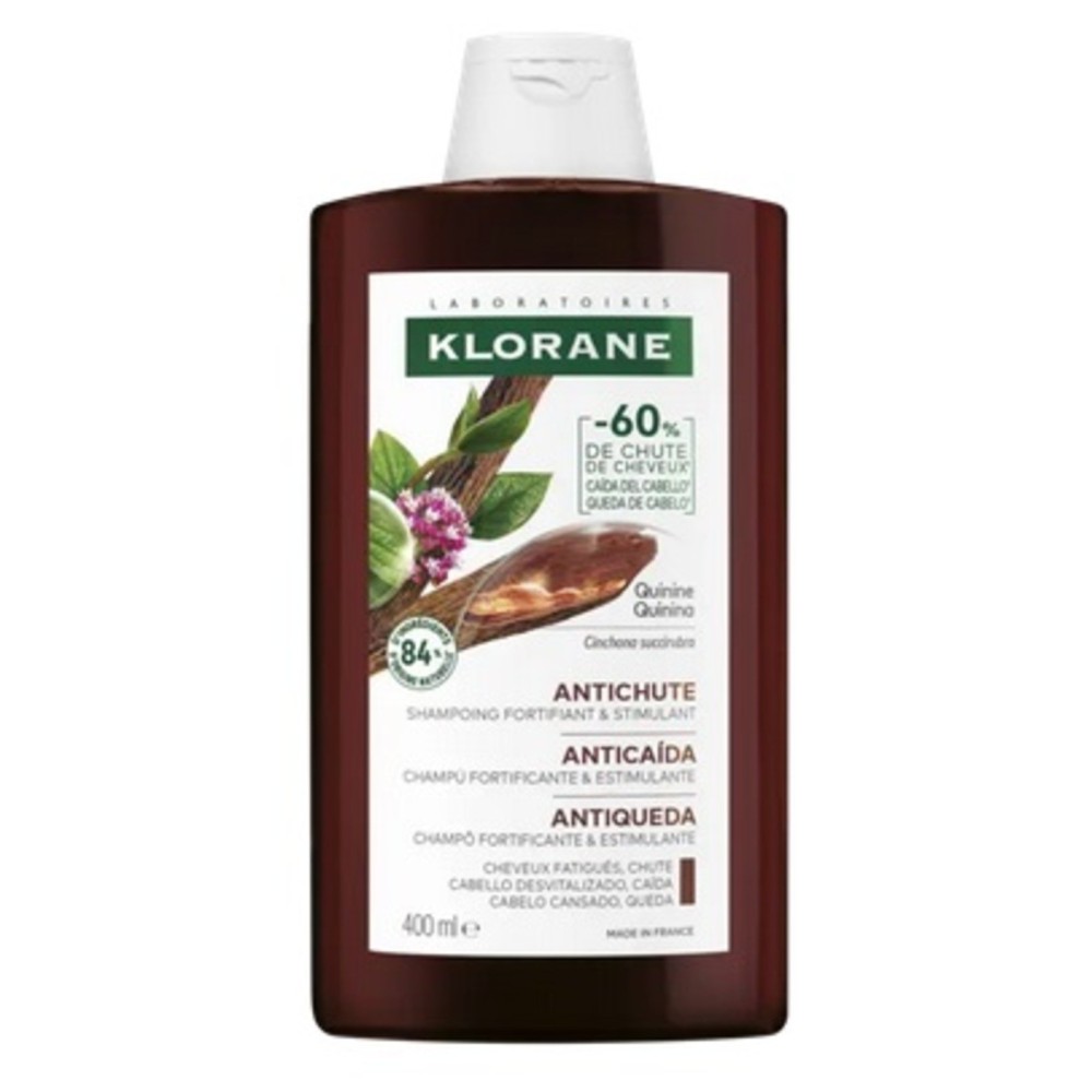 Klorane Champô  Quinina e  Edelweiss Bio Anti Queda 400ml