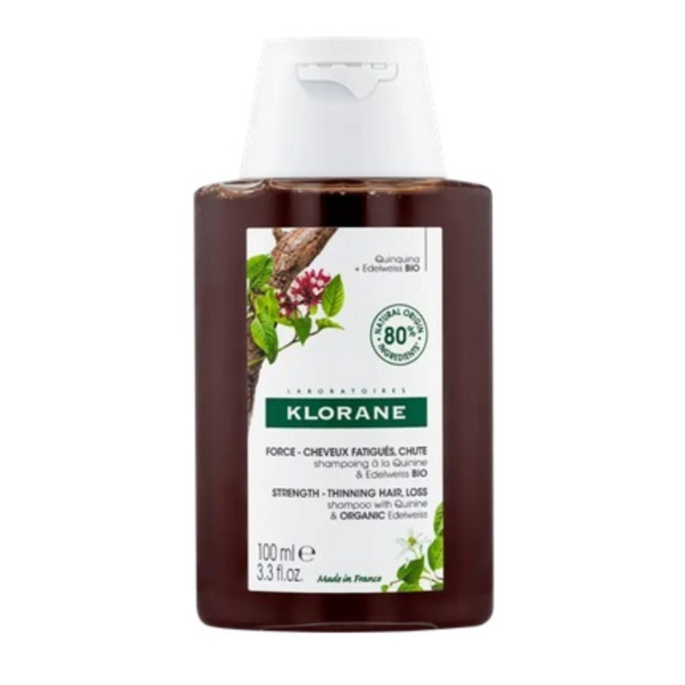 Klorane Champô  Quinina e  Edelweiss Bio Anti Queda 100ml