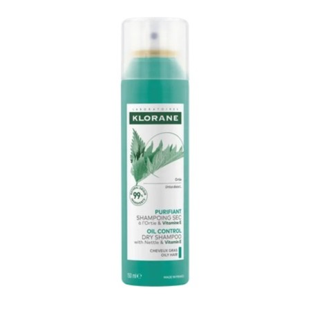 Klorane Champô  Seco Purificante com Urtiga e Vitamina E  150 ml