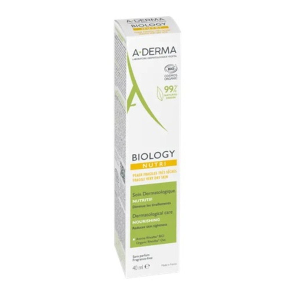 A-Derma Biology Creme de Rosto Nutritivo Peles Frágeis a Muito Secas 40 ml