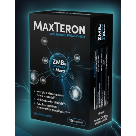 MaxTeron Suplemento Para Homens  30 comprimidos