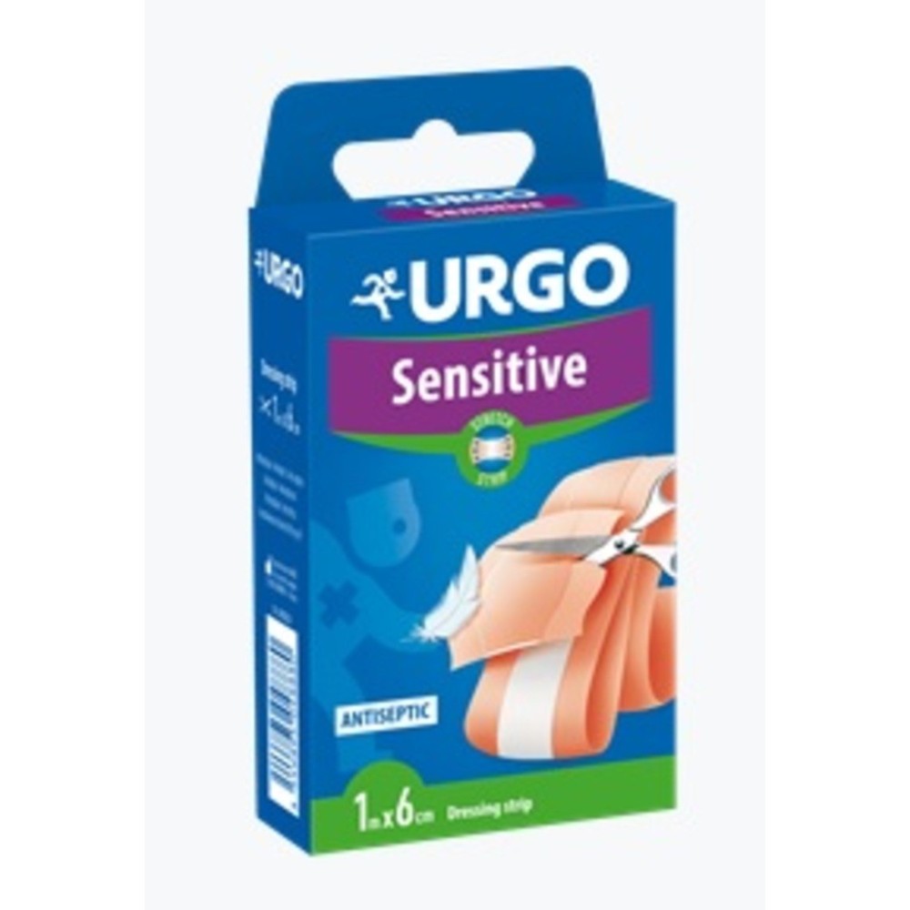 URGO Sensitive Stretch – Banda Soft Peles Sensiveis  1 m x 6 cm
