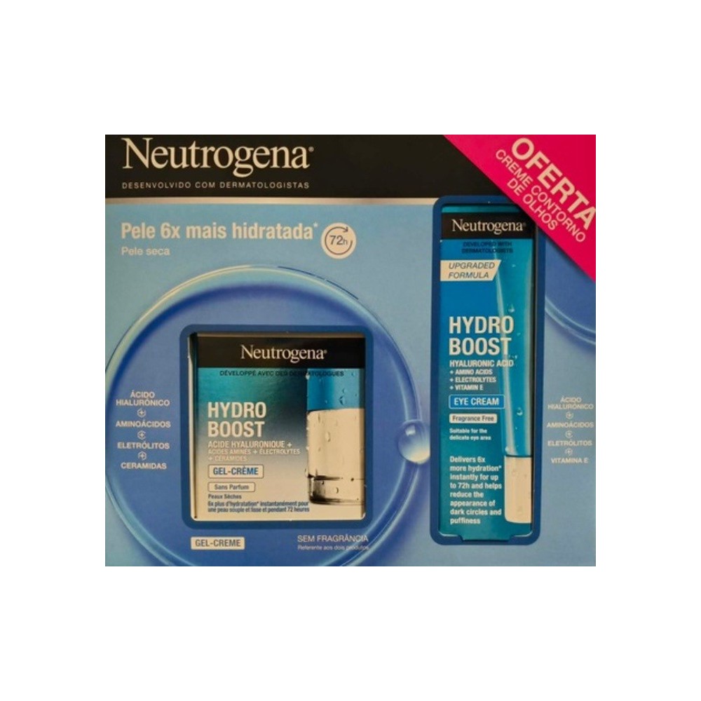 Neutrogena Hydro Boost Pack Gel-Creme 50ml + Gel-Creme Olhos 15ml